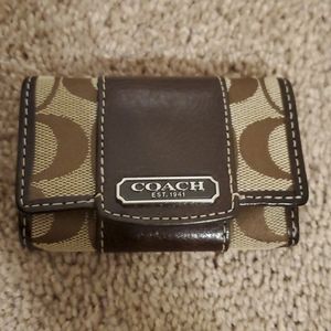Coach key ring case